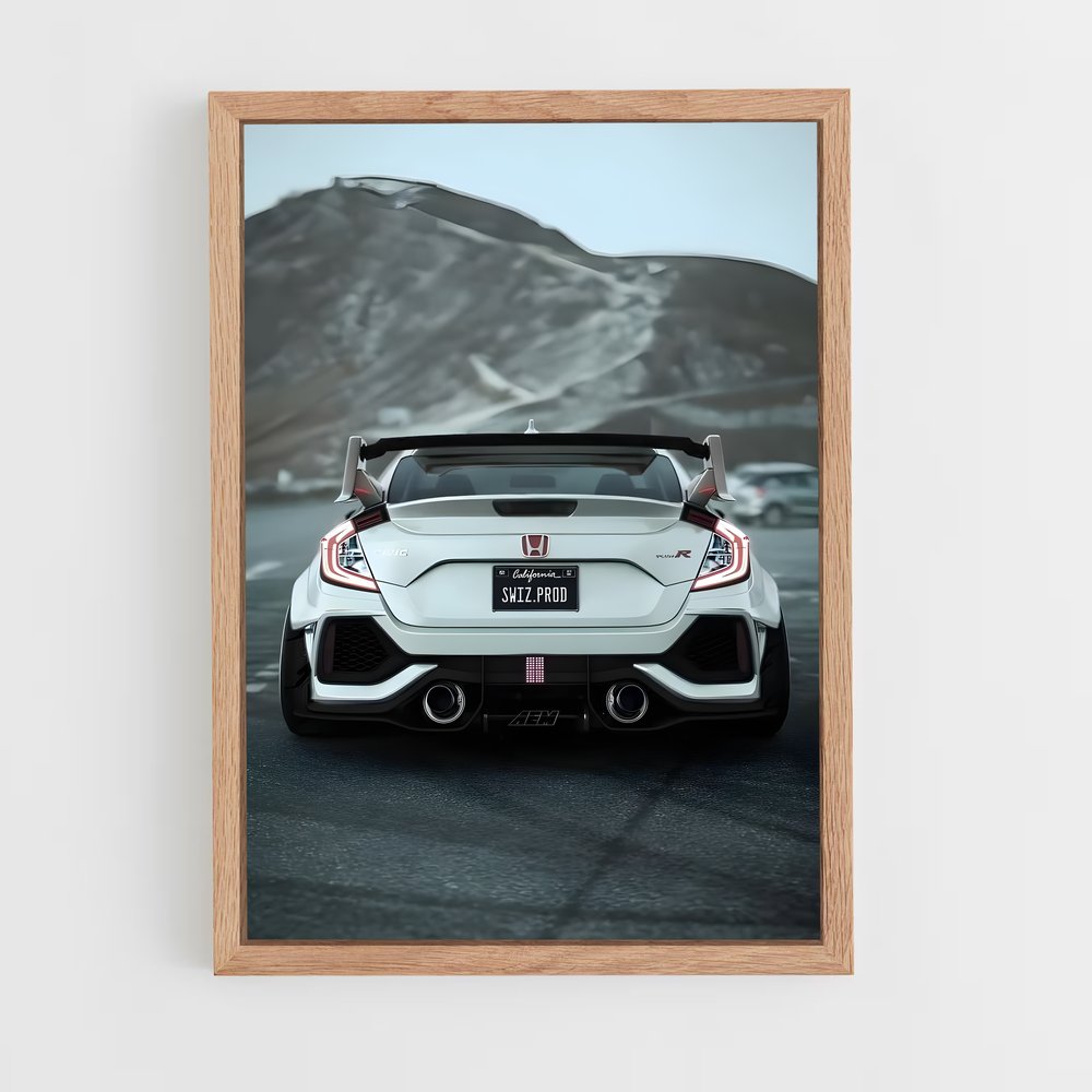 Poster Civic type – affiche Honda (vue 4)
